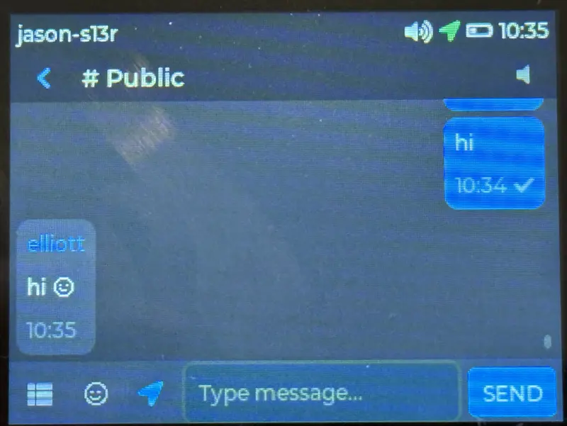 chat messages